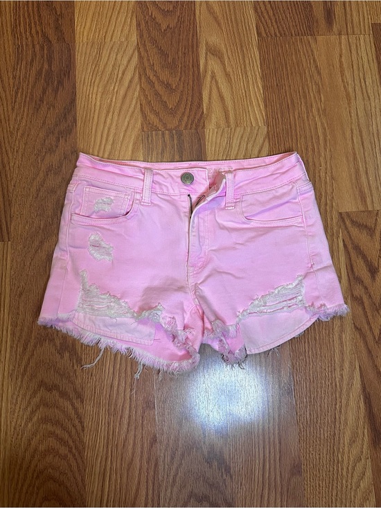 American Eagle Outfitters Pants - American Eagle Outfitters Pink Distressed Denim Shorts